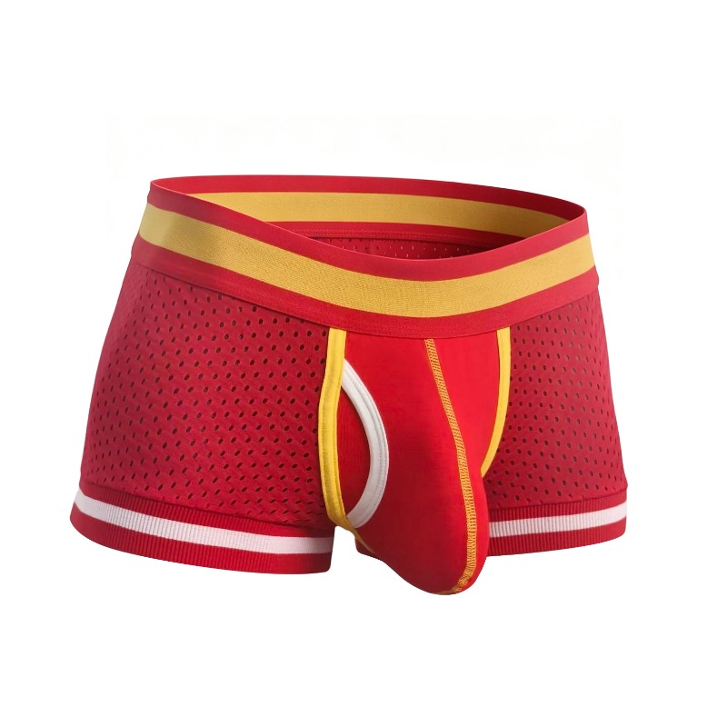 Mesh Sport Boxer - 남성 메쉬 사각 팬티 U자형 볼록