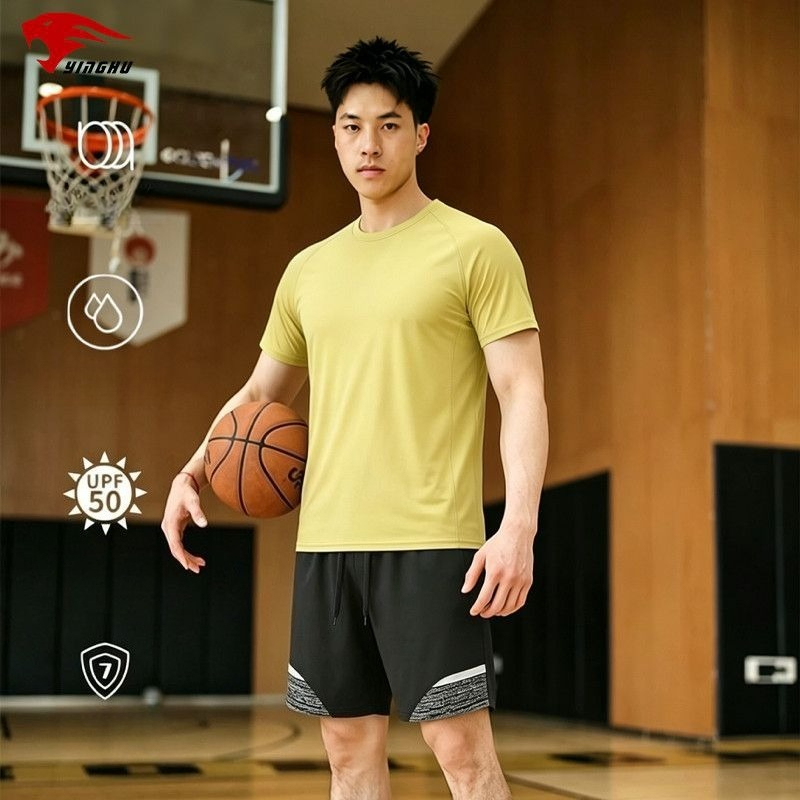 Compression Shorts Athletes - 피트니스 슈트 운동복 O넥 슬림핏 티셔츠