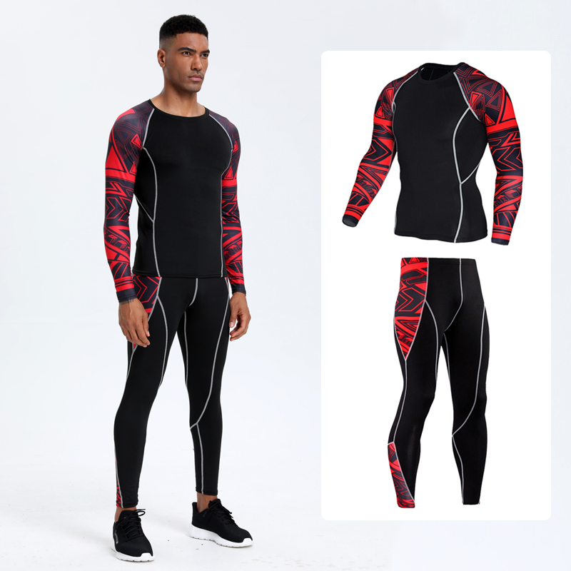 Compression Long Pant - 남성용 PRO 스포츠 피트니스 슈트: 러닝,