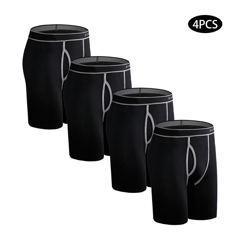 Boxer Brief Pack Cotton - 4pcs 긴 코 튼 속옷 남자