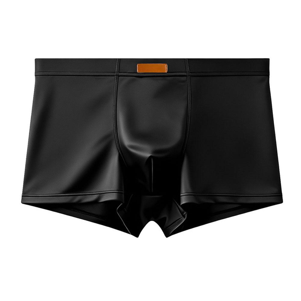 Pouch Boxer Pouch - 남성용 아이스 실크 새틴 같은 질감의
