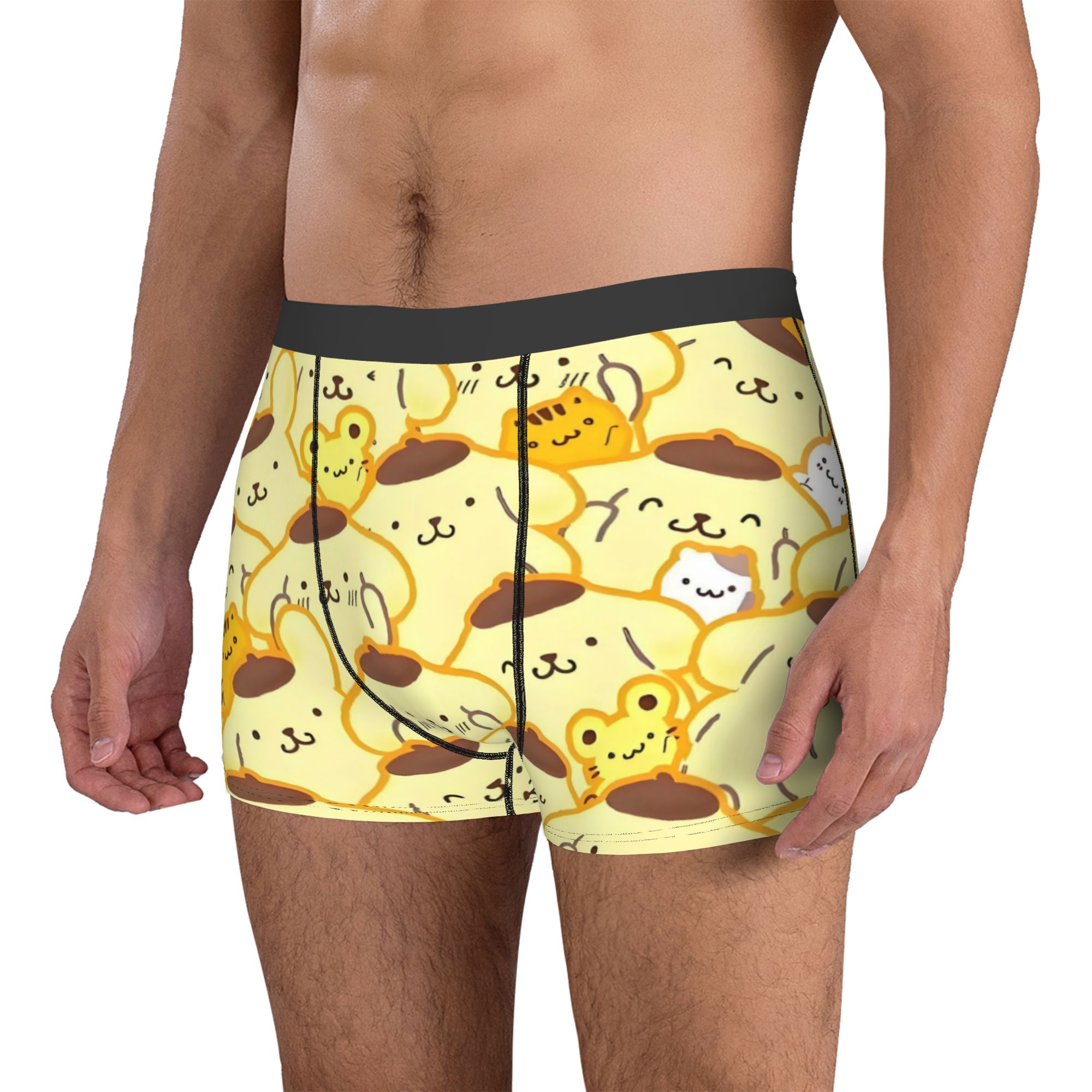 만화 Pompompurin 속옷 남성 인쇄 된 애니메이 - Boxer Shorts Modal 리뷰 및 가격