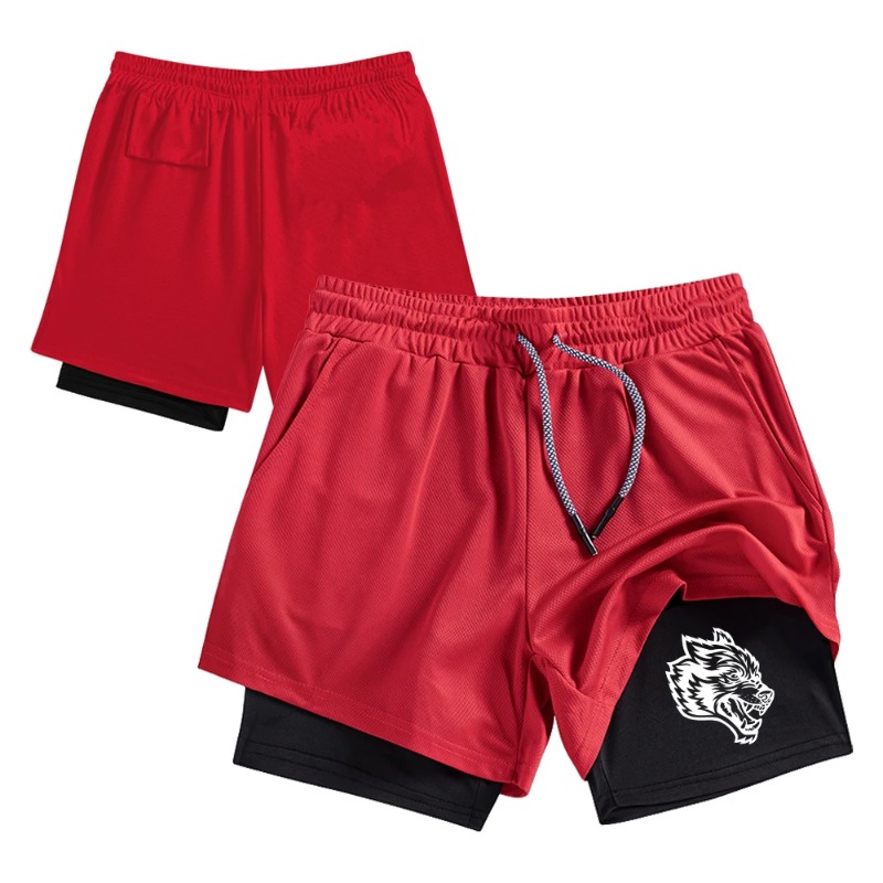 스트리트웨어 남성용 이중 레이어 2-in-1 캐주얼 러 - Compression Shorts Athletes 리뷰 및 가격