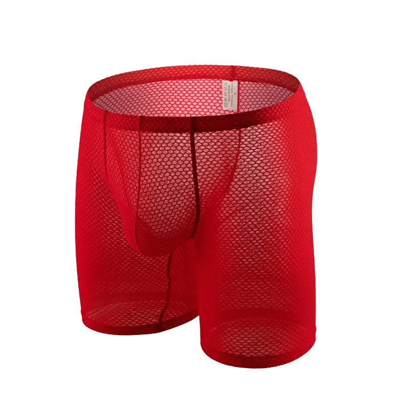 남성용 시스루 복서 반바지 파우치 브리프, 긴 다리 트 - Long Leg Trunk Men 리뷰 및 가격