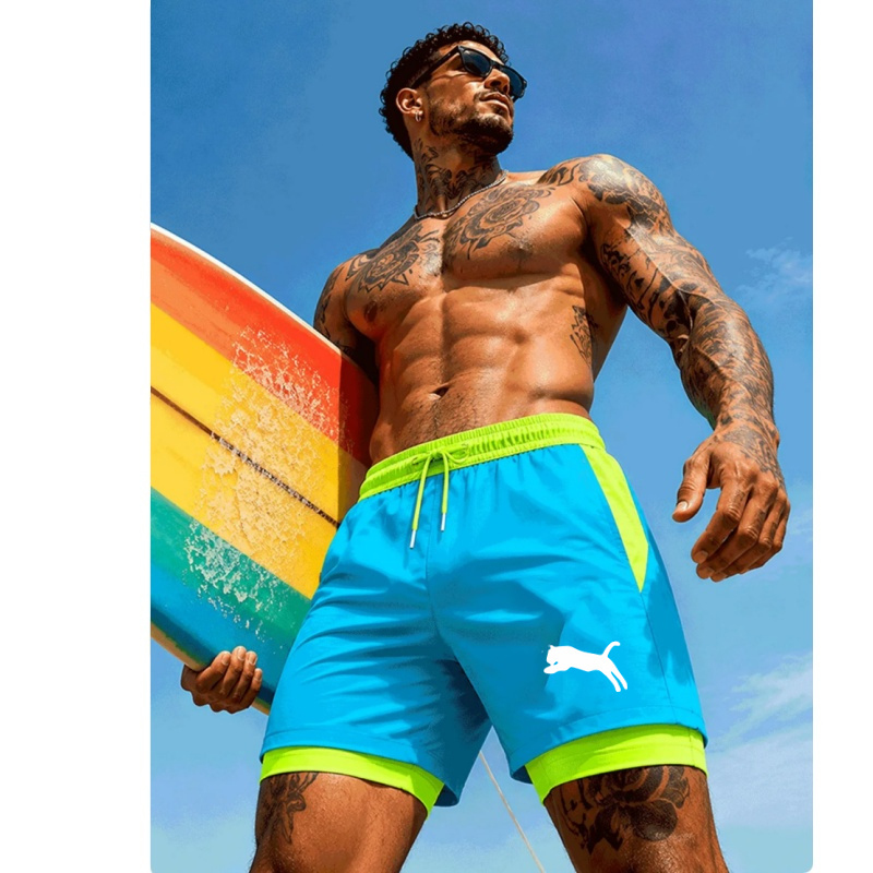 2026 남성용 퀵 드라이 샤크 레터 프린트 경량 비치 - Compression Shorts Athletes 리뷰 및 가격