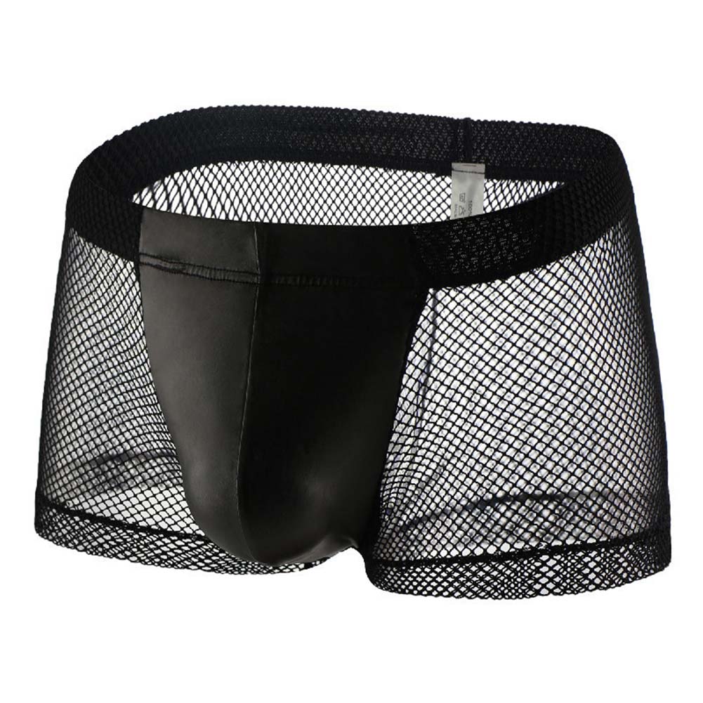 남성 메쉬 시스루 복서 팬츠 통기성 미드라이즈 홀로우  - Pouch Boxer Pouch 리뷰 및 가격