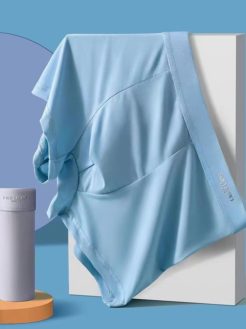 4pcs 복서 반바지 남자의 얼음 실크 속옷 남성 속옷 - Multi Pack Underwear 리뷰 및 가격