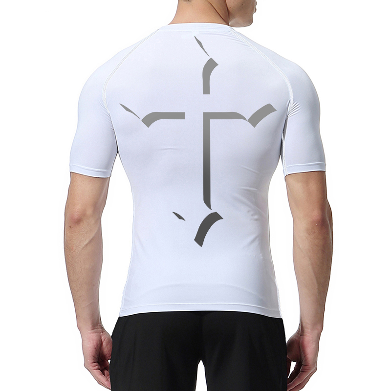 남성용 크로스 프린트 압축 셔츠 Christian Sp - Base Layer Top 리뷰 및 가격