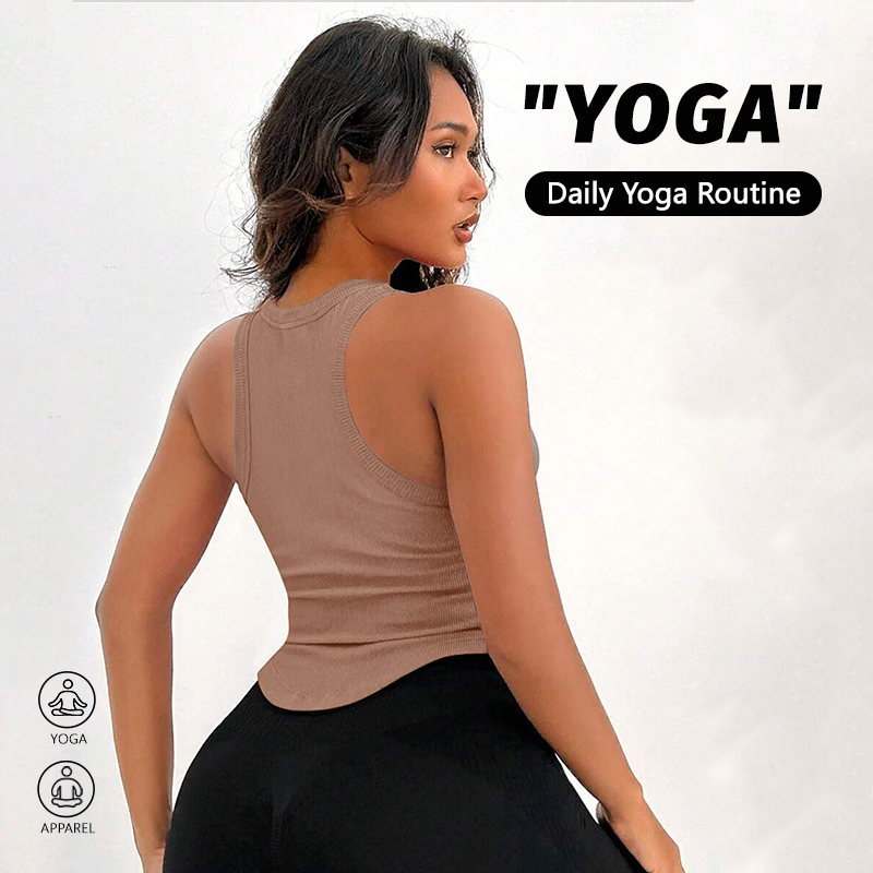 여성용 골지 레이서백 커브드 헴 크롭 탱크탑 신축성 통 - Tank Top Ribbed 리뷰 및 가격