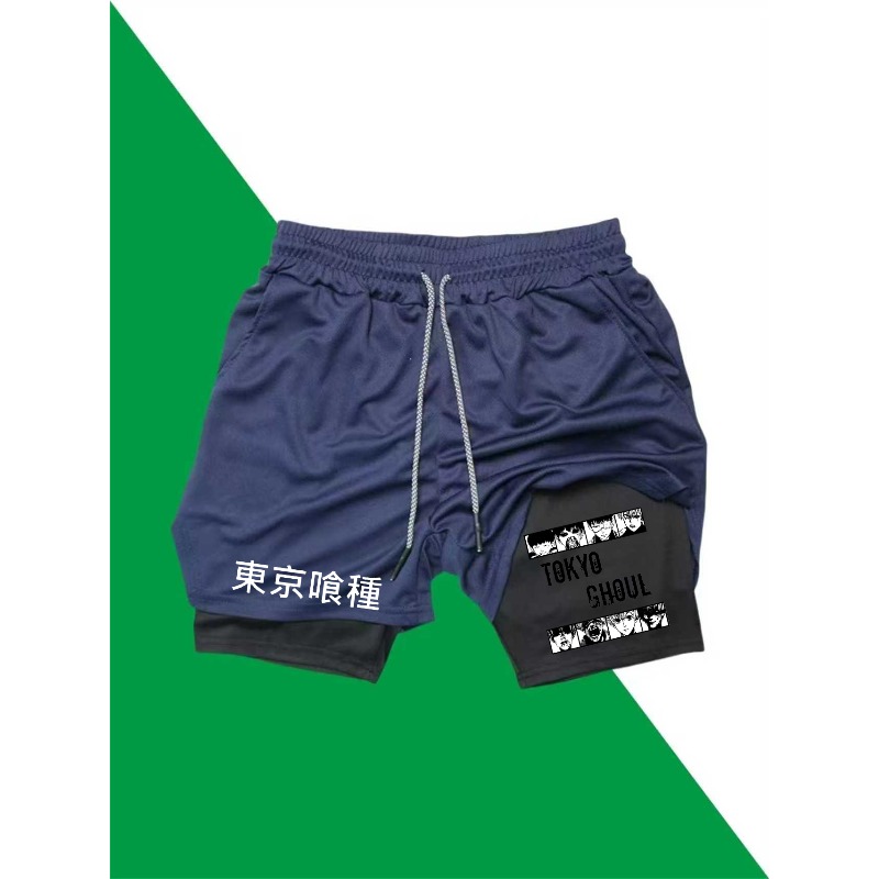 도쿄 구울 프린트 2in1 러닝 운동 반바지 남성용 체 - Compression Shorts Athletes 리뷰 및 가격