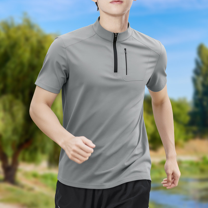 남성 하프집업 하이 스트레치 퀵 드라이 반팔 티셔츠 통 - T Shirt Tight Fit 리뷰 및 가격