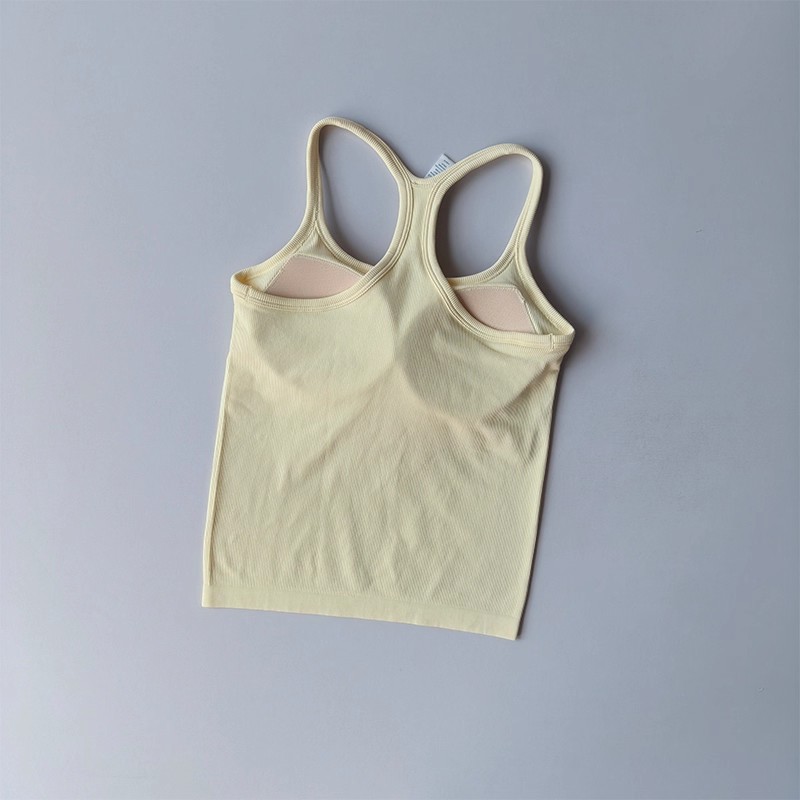 여름 여성 요가 캐미솔 스포츠 베스트 솔리드 리브드 탱 - Tank Top Ribbed 리뷰 및 가격