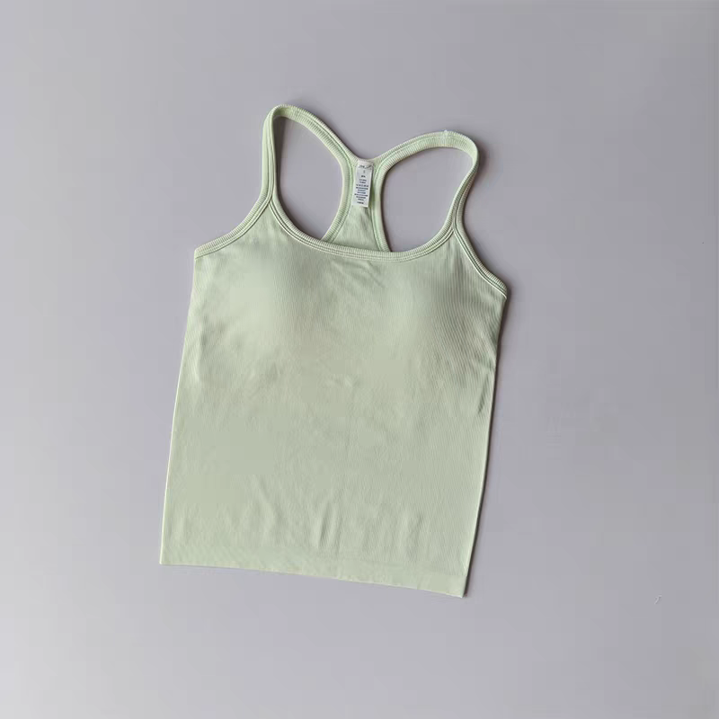 여름 여성 요가 캐미솔 스포츠 베스트 솔리드 리브드 탱 - Tank Top Ribbed 리뷰 및 가격
