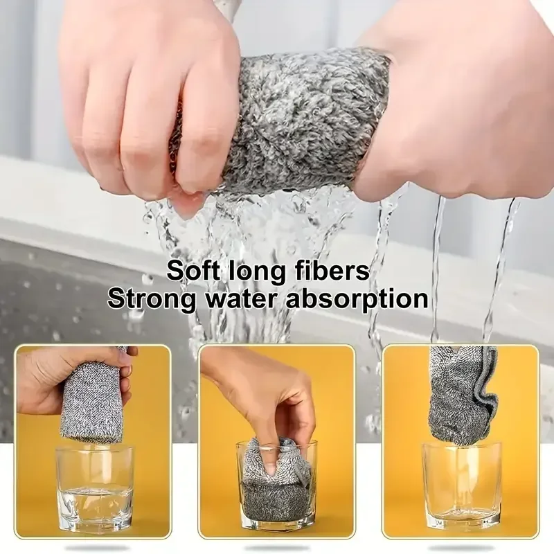 1/5개입 회색 대나무 숯 섬유 두꺼운 초흡유성 주방  - Bamboo Fiber Trunk 리뷰 및 가격