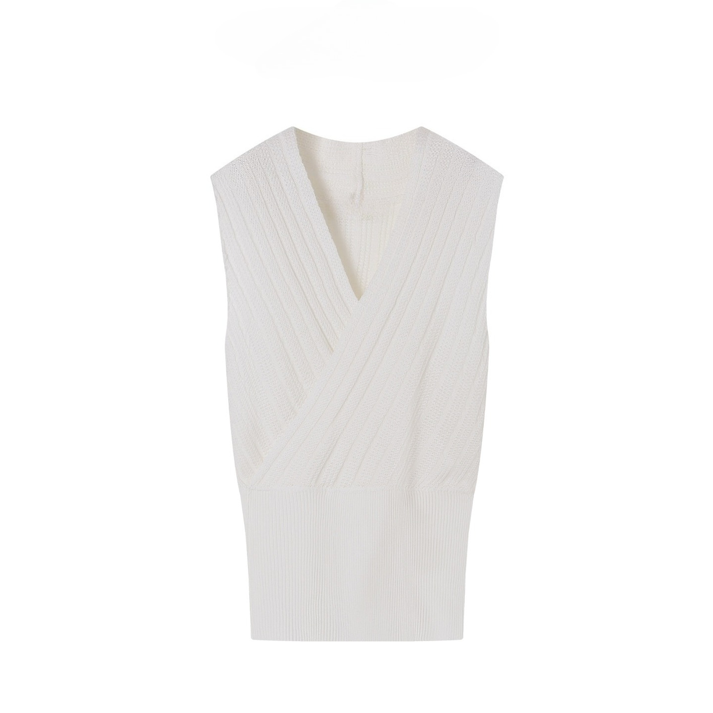 여성용 민소매 랩 니트 스웨터 베스트 V넥 골지 풀오버 - Tank Top Ribbed 리뷰 및 가격